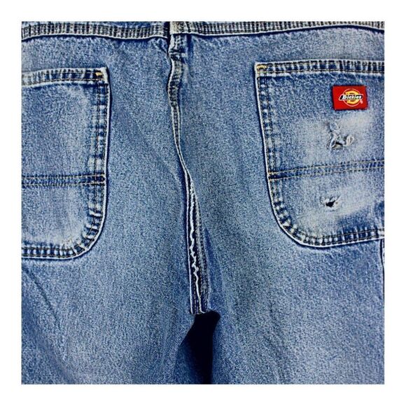 Jeans Dickies Carpenter Painters Relaxed Fit Straight Leg Distressed Size 38 X32 - Picture 3 of 7